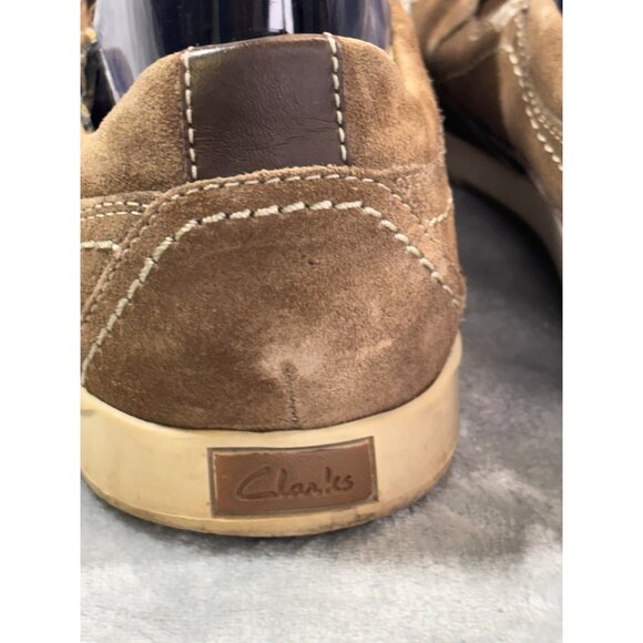 Clarks Shoes Men's 9M Tan Loafers slip on - Picture 5 of 10